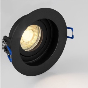 Spot incastrabil directionabil GU10 SELENITE negru 155944 universul-luminii.ro