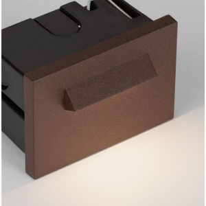 Spot incastrabil exterior LED 3000K, IP65 RECTO corten - Img 5