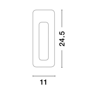 Spot incastrabil ideal pentru iluminat scara sau hol CIROCCO, 24,5x11cm NVL-5600601 81444 universul-luminii.ro