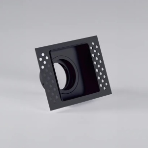 Spot incastrabil rezistent foc protectie IP65 Zelda Trimless Square negru