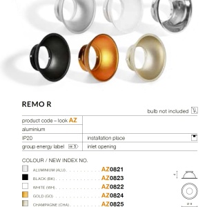 Spot incastrat tavan/plafon stil modern REMO 1 alb 70534 universul-luminii.ro