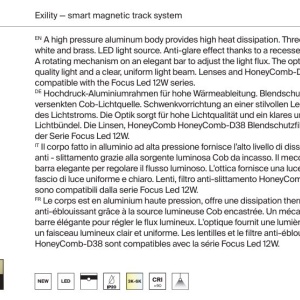 Spot LED, accesoriu pentru sina magnetica Exility, Elti smart alama 237674 universul-luminii.ro