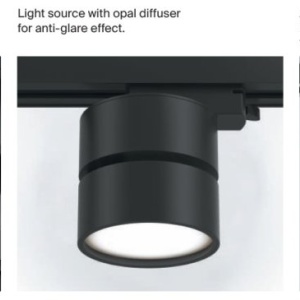 Spot LED, accesoriu pentru sinele monofazate Unity, Onda alb 18W 3000K - Img 7