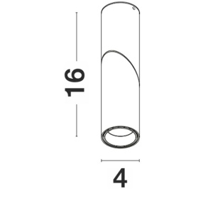 Spot LED aplicat ajustabil design modern BOSTON negru 191164 universul-luminii.ro
