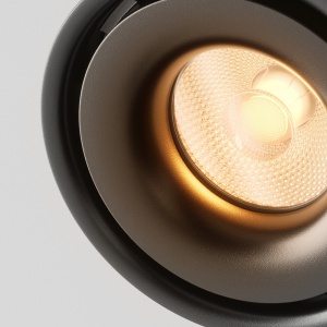 Spot LED aplicat ajustabil Yin negru - Img 4