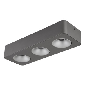 Spot LED aplicat aluminiu gri HANGARAU 3 - Img 2