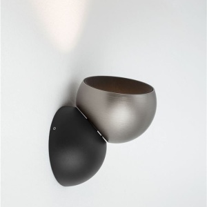Spot LED aplicat aluminiu LUSA negru/nickel - Img 5