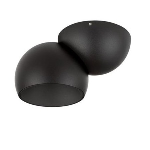 Spot LED aplicat aluminiu LUSA negru
