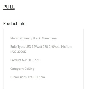 Spot LED aplicat directionabil diametru 8cm PULL negru, NVL-9030770 - Img 9