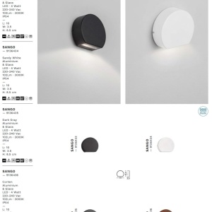 Spot LED aplicat iluminat exterior ambiental IP54 SANGO alb 558694 universul-luminii.ro