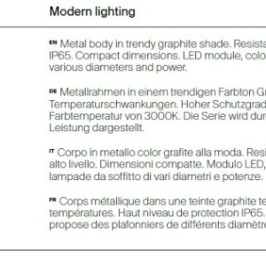 Spot LED aplicat pentru iluminat exterior design modern Bar grafit 9,5cm 178544 universul-luminii.ro