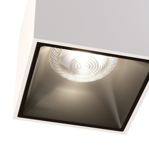 Spot LED aplicat, plafoniera design tehnic Alfa alb 7x7cm, 3000K 83284 universul-luminii.ro