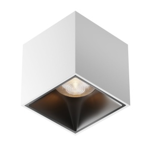 Spot LED aplicat, plafoniera dimabil design tehnic Alfa alb 7x7cm, 3000K 83294 universul-luminii.ro