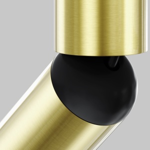 Spot LED aplicat stil minimalist Focus T negru/alama - Img 5