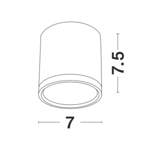 Spot LED aplicat tavan / plafon design modern minimalist GARF alb - Img 6