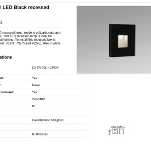 Spot LED de exterior IP65 iluminat ambiental DART-1 Black 61814 universul-luminii.ro