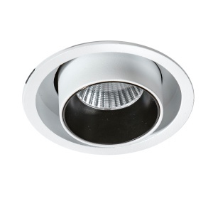 Spot LED dimabil incastrabil, directionabil pentru tavan/plafon LUNA negru 183114 universul-luminii.ro
