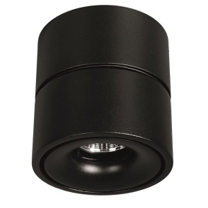 Spot LED directionabil, aplicat tavan/ perete UNIVERSAL negru NVL-72004 - Img 2