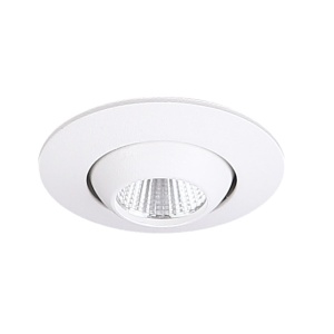 Spot LED directionabil incastrabil tavan fals YUCA ROUND TILTED alb H0104 MX - Img 2