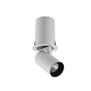Spot LED directionabil, incastrabil tavan/plafon Luna 7W alb/negru ZZ AZ3396