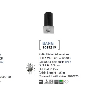 Spot LED incastrabil ambiental de exterior IP67 BANG NVL-9019212 187984 universul-luminii.ro