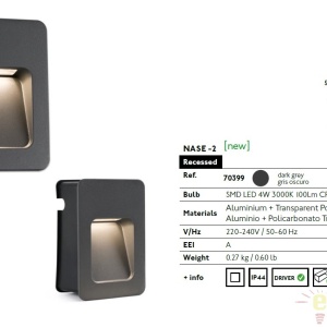 SPOT LED INCASTRABIL DE EXTERIOR NASE-2 70399 66754 universul-luminii.ro