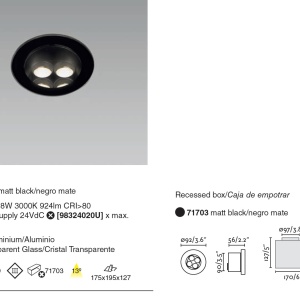 Spot LED incastrabil de exterior orientabil TRAS 8W 48804 universul-luminii.ro