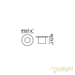 Spot LED incastrabil exterior pavaj GRUND 2W 70726 66514 universul-luminii.ro