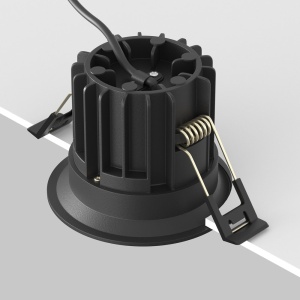 Spot LED incastrabil iluminat tehnic Round D-8cm negru 227834 universul-luminii.ro