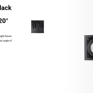 Spot LED incastrabil MINI COLIN-2 Black recessed CRI95 36-50W 4000K 20° 110334 universul-luminii.ro