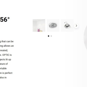 Spot LED incastrabil OPTIC White downlight LED 18/25W 3000K 56° 2260/2990 lm 110914 universul-luminii.ro