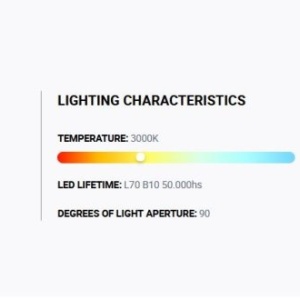 Spot LED incastrabil recessed white 19W 18cm 90 grade 3000K CRI90 triac 210324 universul-luminii.ro