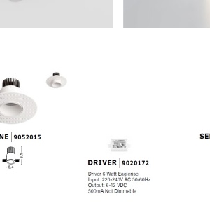 Spot LED incastrabil tavan fals / plafon SELENE alb 85214 universul-luminii.ro