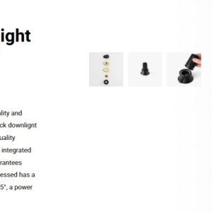 Spot LED incastrabil TULIPA Black recessed downlight 10W 55° 4000K CRI90 113044 universul-luminii.ro