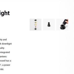 Spot LED incastrabil TULIPA Black recessed downlight 7W 24° 4000K CRI90 casambi 111254 universul-luminii.ro