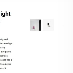 Spot LED incastrabil TULIPA White recessed downlight 10W 15° 2700K CRI90 casambi 112264 universul-luminii.ro
