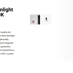 Spot LED incastrabil TULIPA White recessed downlight 10W 36° 2700K CRI90 112754 universul-luminii.ro