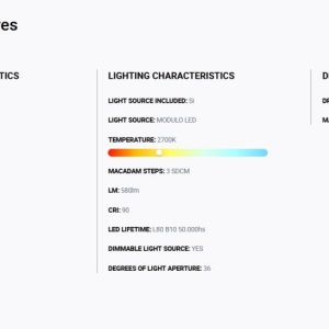 Spot LED incastrabil TULIPA White recessed downlight 10W 36° 2700K CRI90 dali 112764 universul-luminii.ro