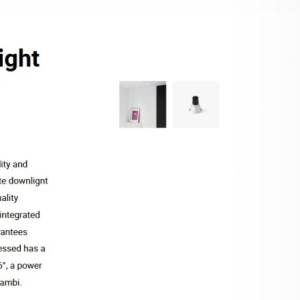 Spot LED incastrabil TULIPA White recessed downlight 10W 36° 3000K CRI90 casambi 112844 universul-luminii.ro