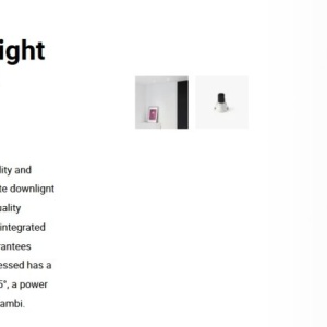 Spot LED incastrabil TULIPA White recessed downlight 10W 55° 2700K CRI90 casambi 112944 universul-luminii.ro