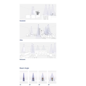 Spot LED incastrabil TULIPA White recessed downlight 7W 15° 3000K CRI90 207804 universul-luminii.ro