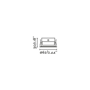 Spot LED incastrat directionabil IP44 KIVI negru 7W 3000K - Img 6