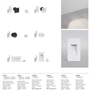 Spot LED incastrat iluminat exterior IP65 CAEL 3000K antracit 560374 universul-luminii.ro