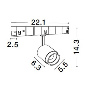 Spot LED, Modul flexibil pentru sina magnetica Breda 10W 3000K 161754 universul-luminii.ro