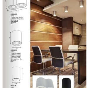 Spot modern aplicat Rondoo 50407-BK - Img 3