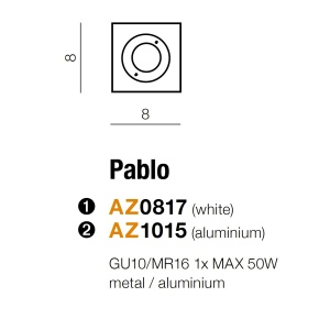 Spot pentru baie incastrabil Pablo alb 69844 universul-luminii.ro