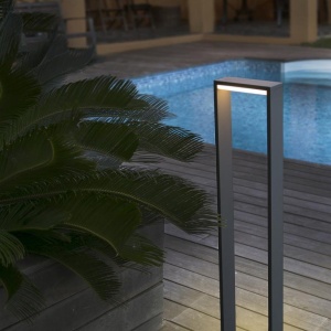 Stalp de exterior modern cu iluminat LED cu protectie IP54, H - 80 cm, ALP 74452 64444 universul-luminii.ro