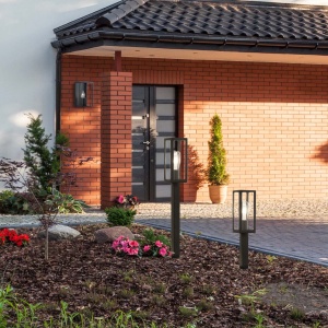 Stalp de iluminat exterior stil clasic IP44 Box H-46cm 6441-450BK SRT 74764 universul-luminii.ro