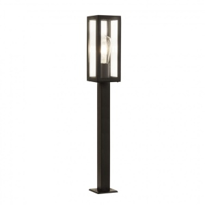Stalp de iluminat exterior stil clasic IP44 Box H-90cm 6441-900BK SRT