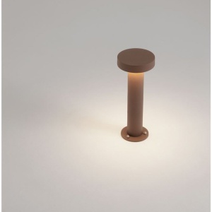 Stalp exterior IP65 LED 3000K GONG corten H-30cm - Img 7